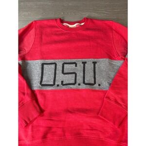 Homage OSU Ohio State University Sweatshirt Red Grey Colorblock Mens Large USA